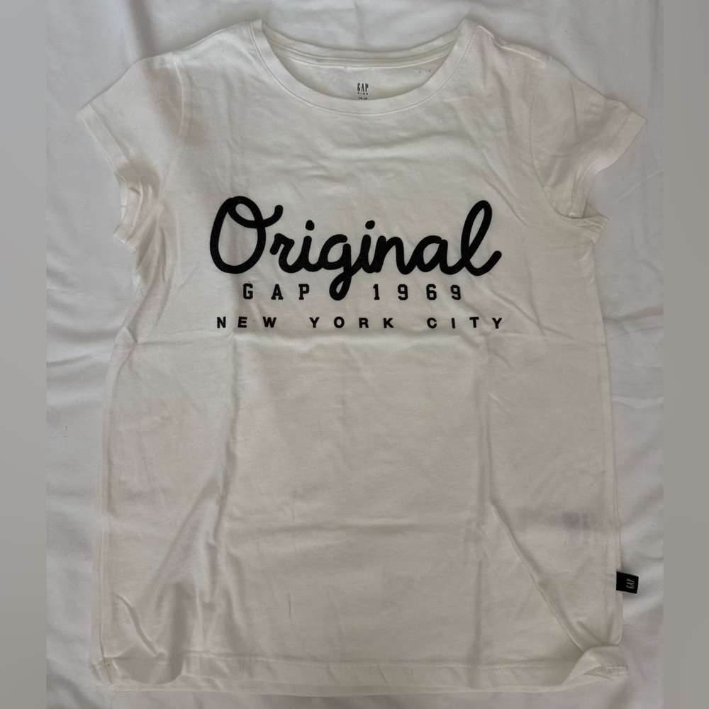 GAP White Tee with Black 'Original' Script